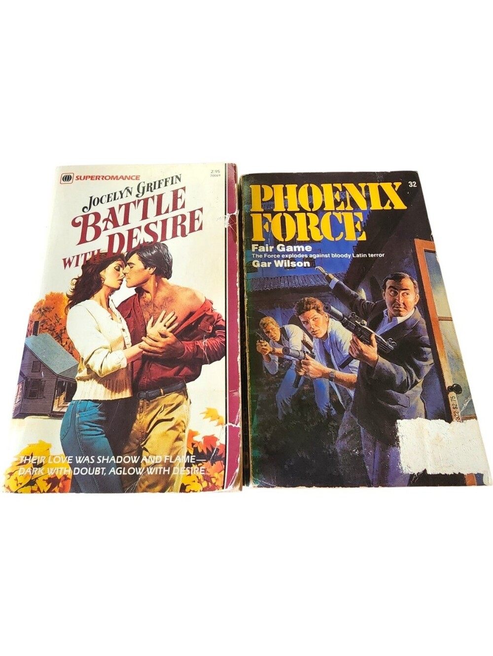 2pc Vintage 1980s Romance Paperback Books